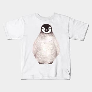 Ink Painted Penguin Chick Kids T-Shirt